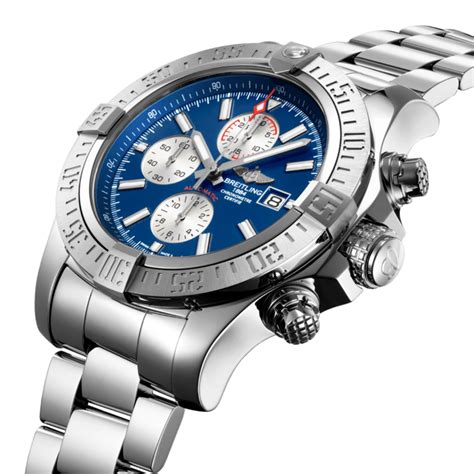 Breitling Super Avenger II Stainless Steel / Mariner Blue / 